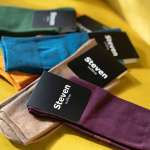 Skarpety garniturowe gładkie art.056 H103 szare