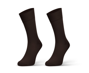 Sesto Senso Herren Anzugsocken – Klassische Baumwollsocken mit Lin Toe® Technologie, Atmungsaktiv und Bequem, Elastisch, Perfekt für Formelle Anlässe, Farbe: Braun, 1 Paar