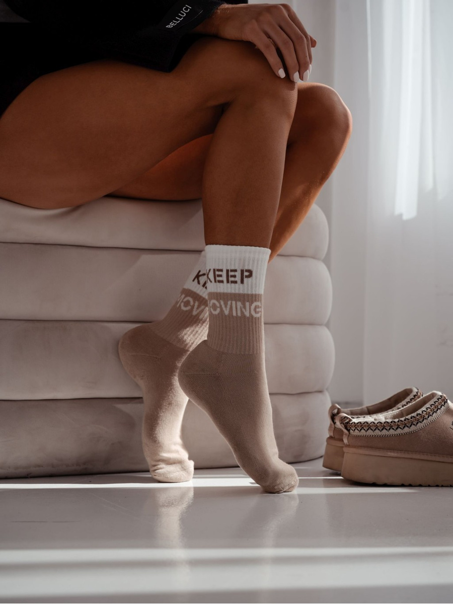 Unique Keep Moving 0071 Damen-Halbunterwäsche-Socken