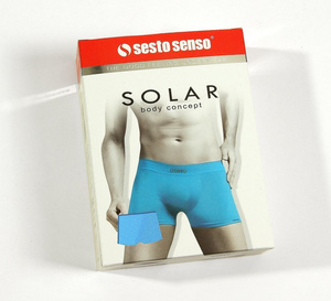 3x Herren nahtlose Sport-Boxershorts SOLAR UOMO Sesto Senso