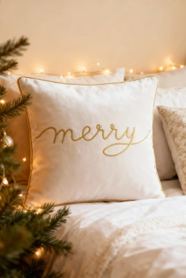 Dekokissen MERRY Weiß