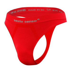 Sesto Senso Herren Seamless String CL13 – Komfortable Sportunterwäsche, Poliamid-Elastan, Ohne Nähte, Flexibel, Rot, Größen S/M und L/XL, Perfekt für Sport und Alltag