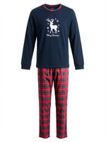 Pijama Bărbătească de Crăciun Bleumarin