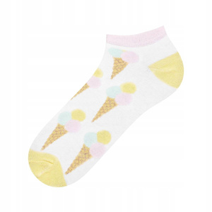 Stopki damskie kolorowe SOXO GOOD STUFF śmieszne lody