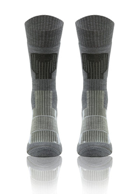 Șosete de lână Trekking Winter Gri Multicolor