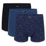 Boxershorts 3MH-025 Schwarz, Blau