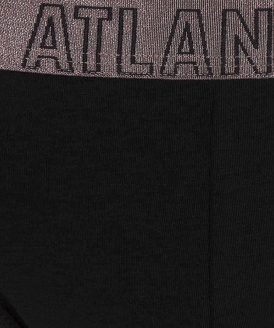 Atlantic Herren Sport Slips – Bequemer Unterwäsche aus Modal und Pima Baumwolle, Anatomic Fit, Schwarz, 4er Pack, Premium Kollektion