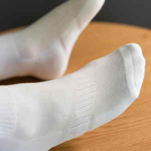 Herrensocken Halb-Frottee Weiß