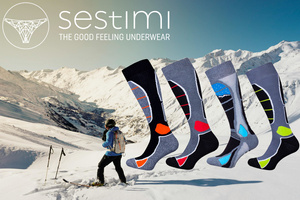 Socken Narkiarskie Thermo Silber Lang Warm Milena