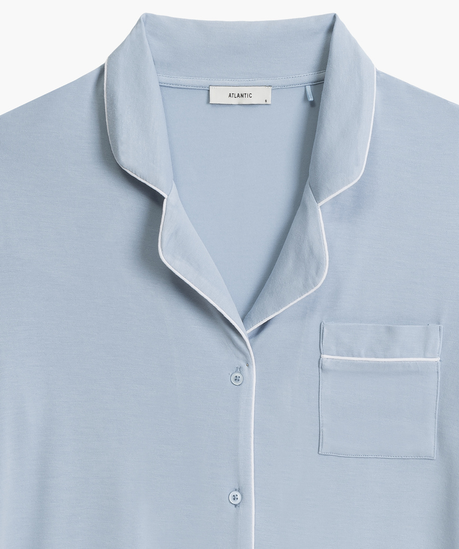 Damenpyjama NLP-495 Blau und Rosa