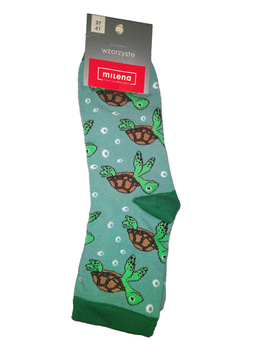 Bunte Damensocken mit lustigen Mustern Milena