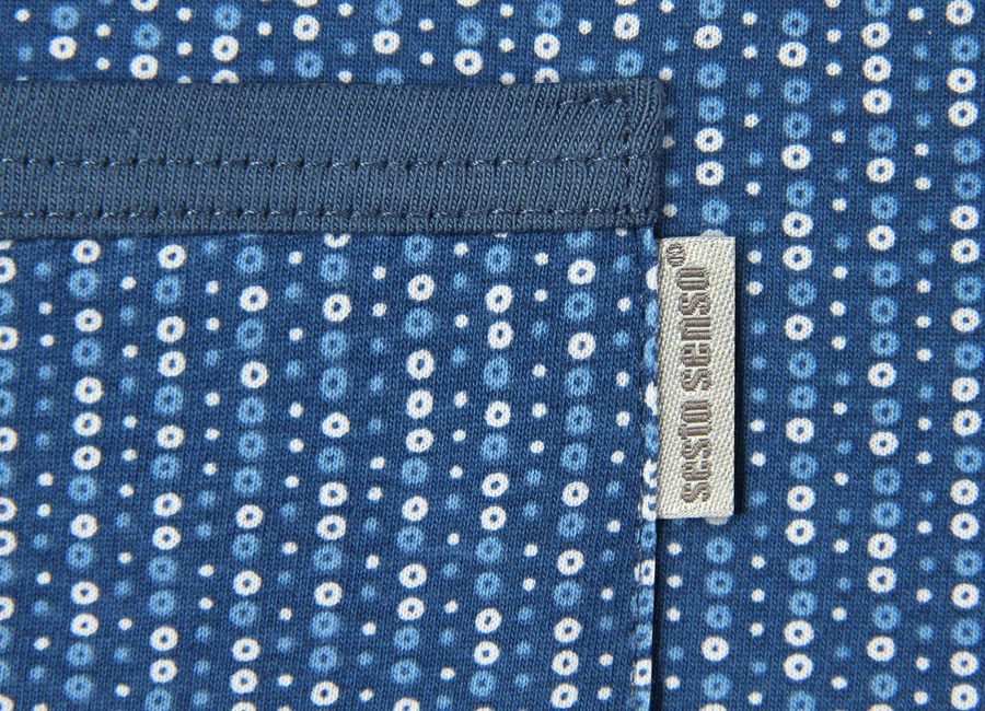 Pijama bărbătească cu mânecă lungă Albastră