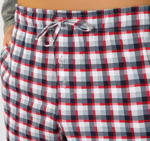 Herrenpyjama Serie Blau