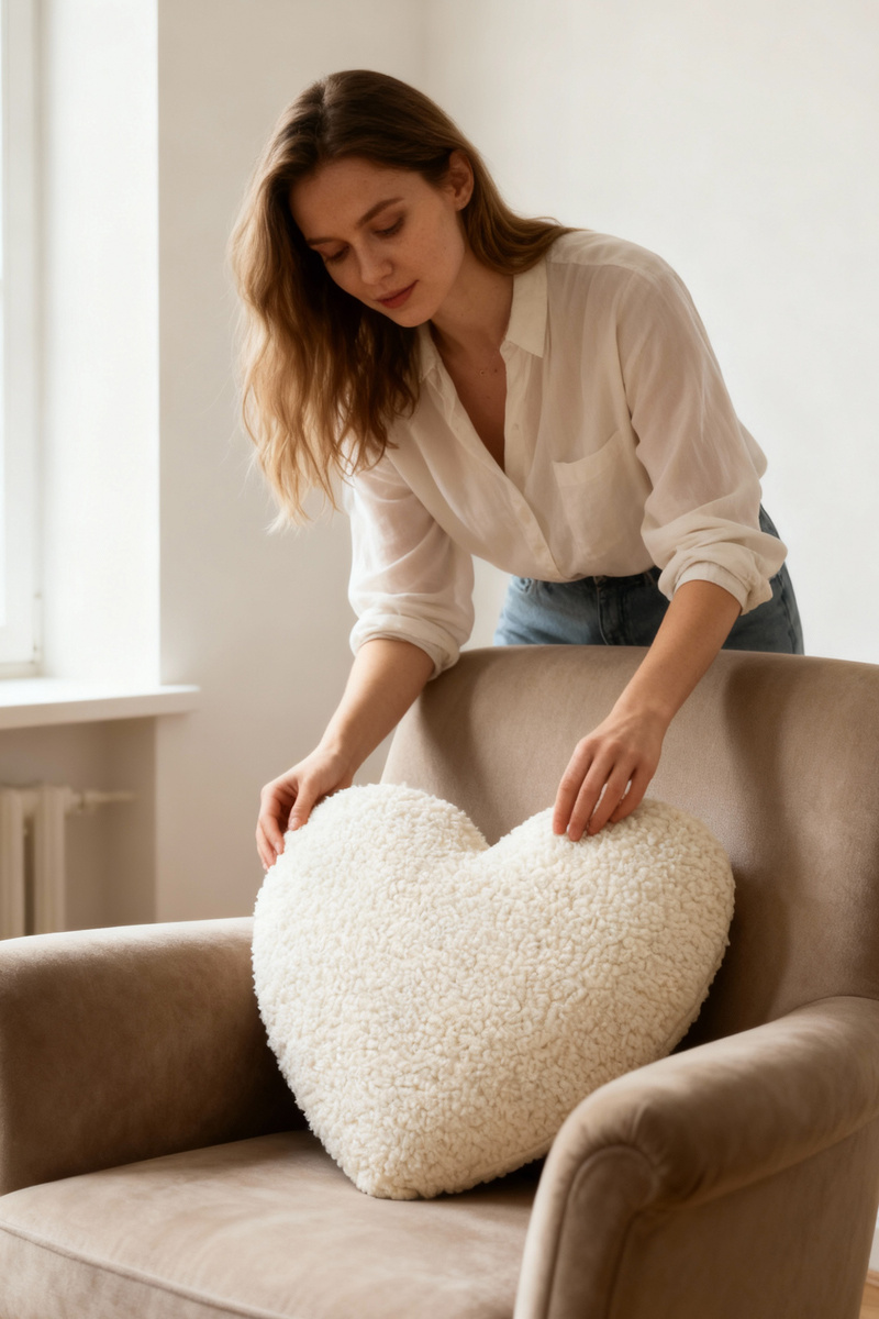 Cushion Heart White