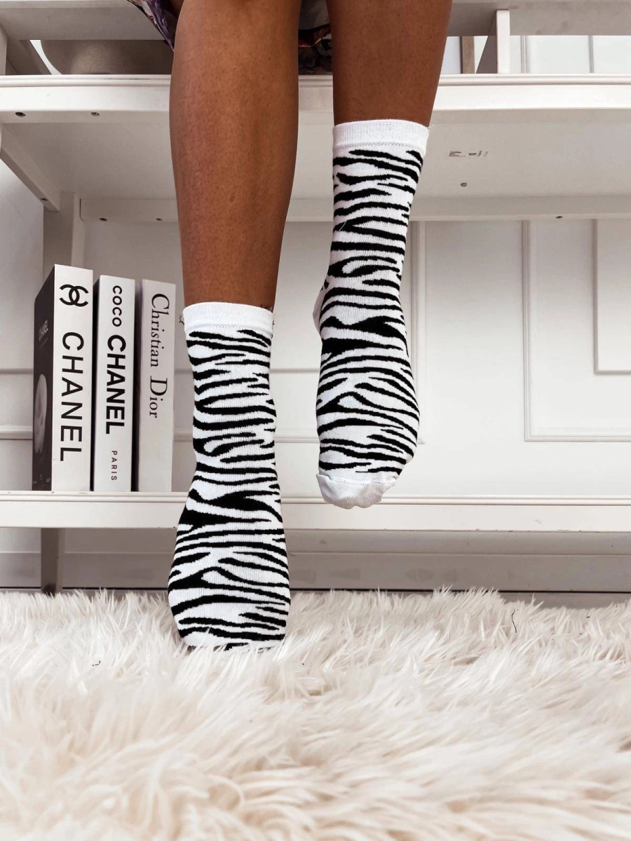 Zebra Damensocken, Farbe Light Melange, Größe 37-41