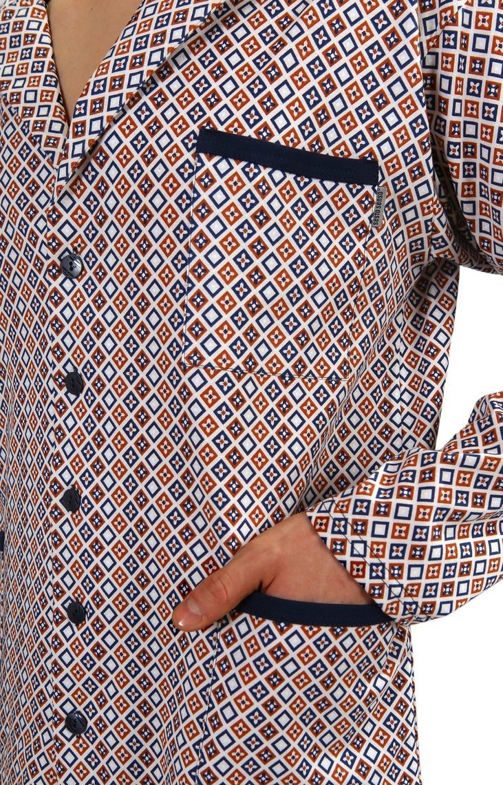 Schlafanzug Herren Serie Blau