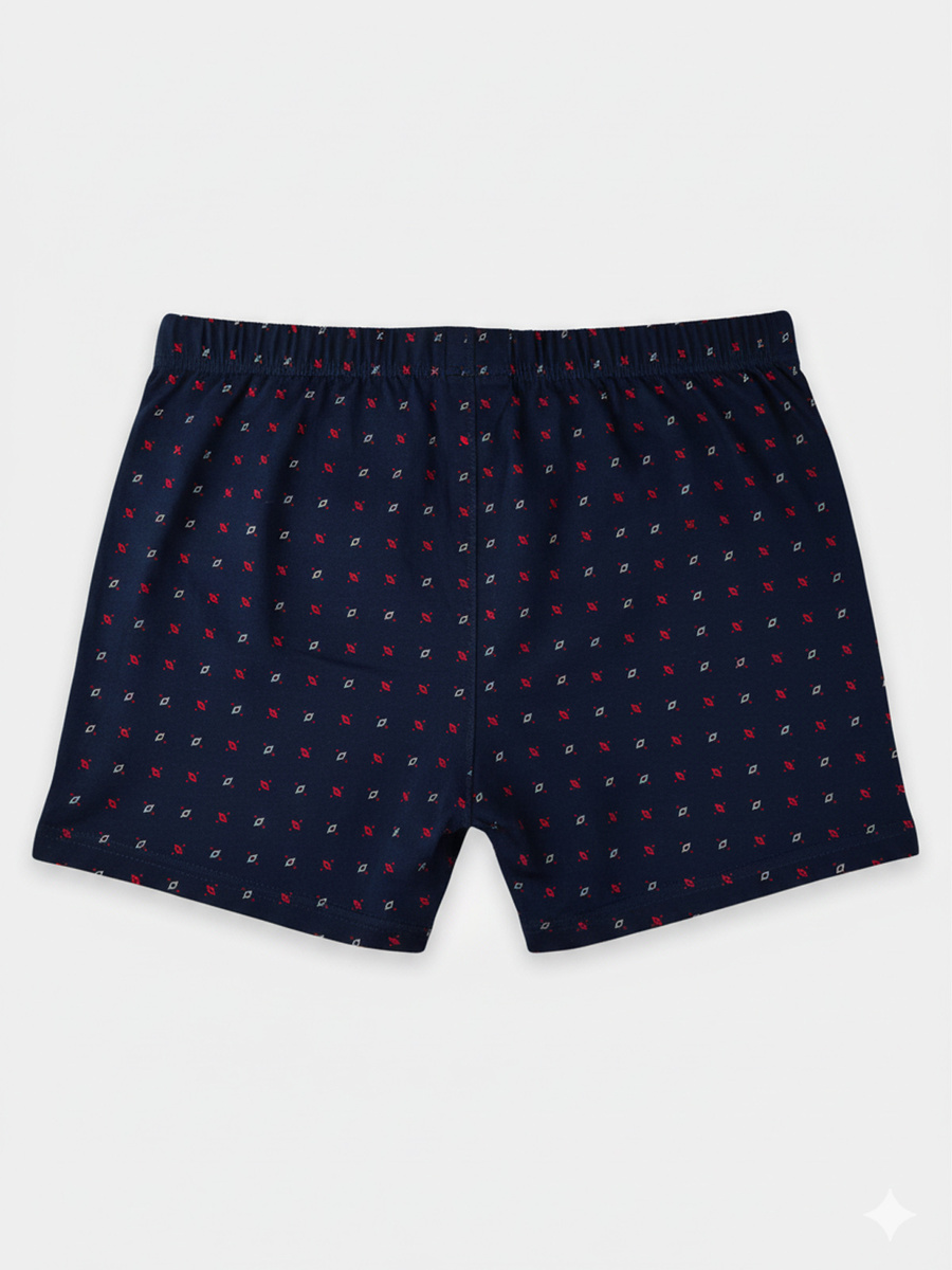 Herren Loose Boxershorts mit Knöpfen Schwarz