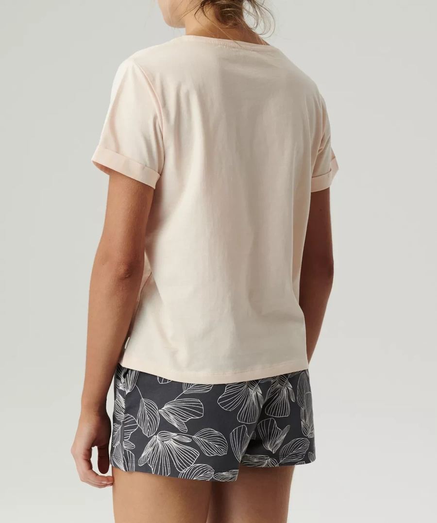 Damen Schlafanzug Serie Ecru Grau