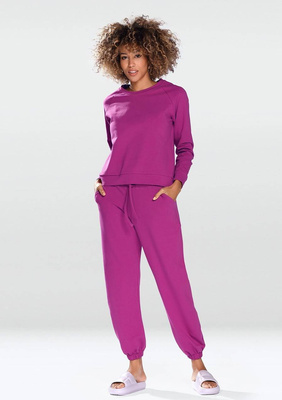 Damen Sweatset Serie Fuchsia Baumwolle