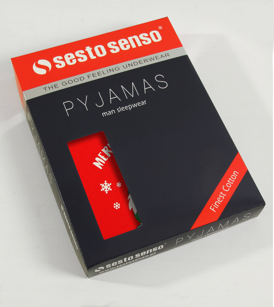 Schlafanzug Herren Weihnachten Rot