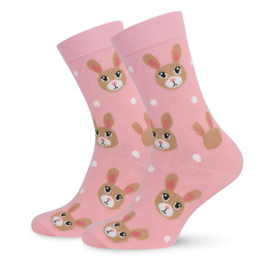 Damensocken Hasen und Punkte