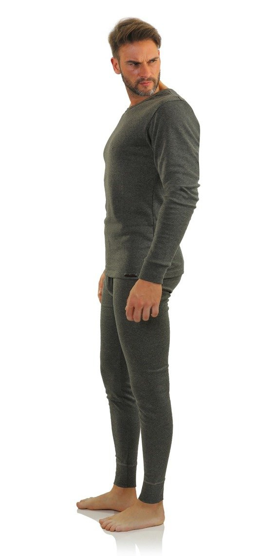 Lenjerie termică bărbătească Art.114 Gri închis melanj