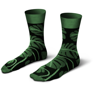 Șosete Bărbați Funny Frunză Verde