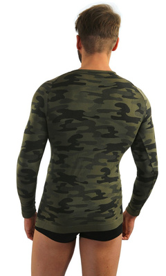 Thermo-Shirt Thermo Active Tarnfarbe
