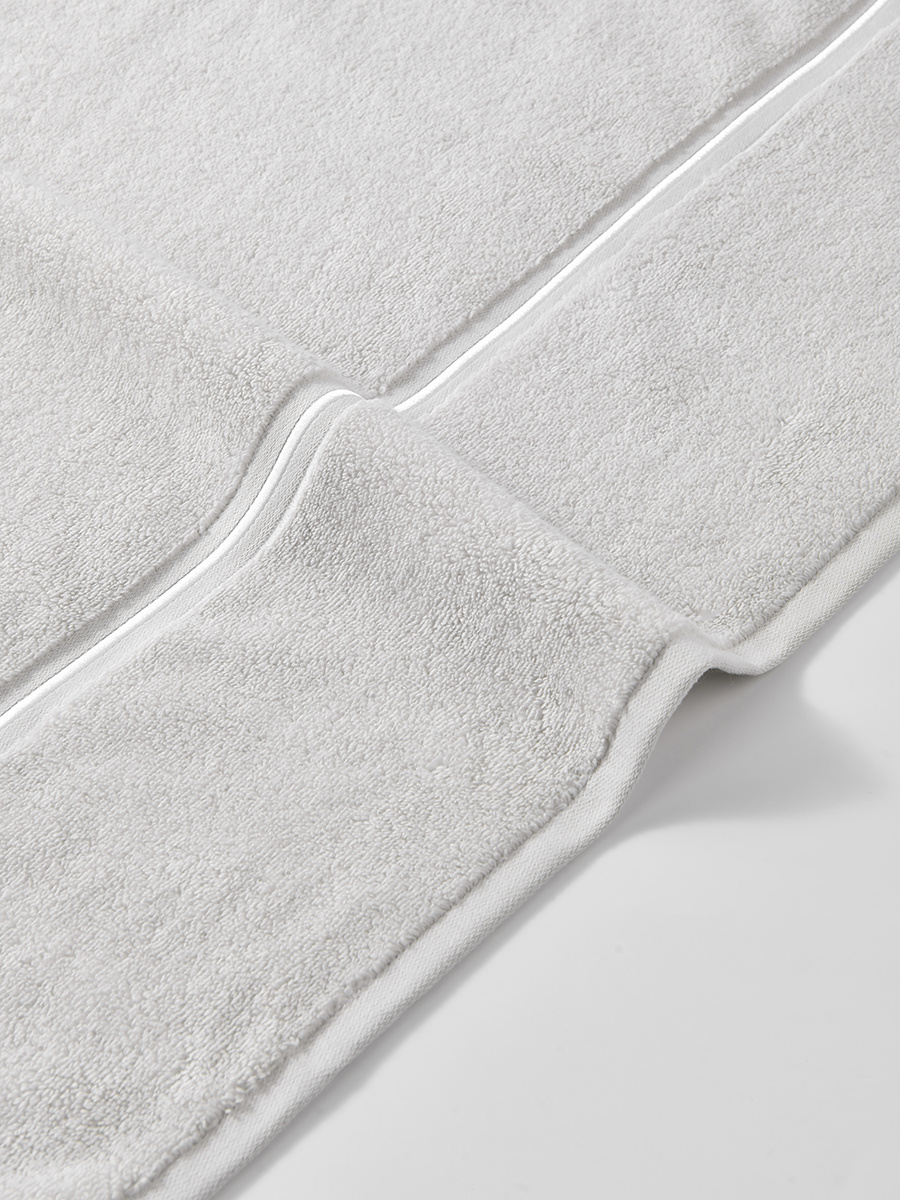 S TOWEL 100*150 LIBRE GREY+WHITE BIZA