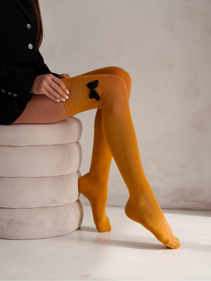 Baumwollsocken für Damen mit Schleife