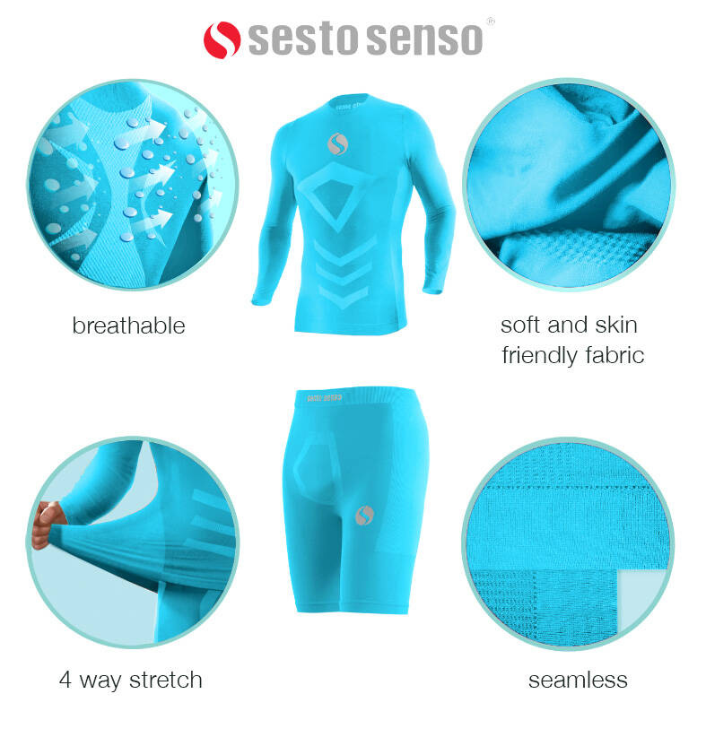 Schnell trocknendes, thermoaktives Sport-Set Sesto Senso