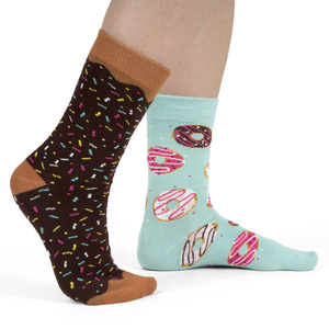 Damensocken Serie Donut Blau