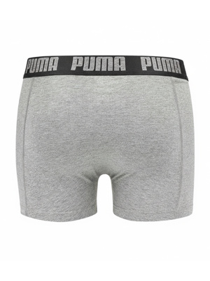 Men's Boxer Shorts 2 Pack Puma Comfort Stretch Grey/Black