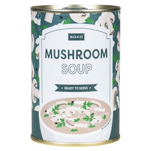Kolorowe Męskie | Damskie Skarpetki SOXO GOOD STUFF mushroom soup w puszce wesołe bawełniane na prezent Unisex