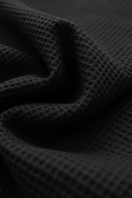 S BATHROBE WAFFLE BLACK XS