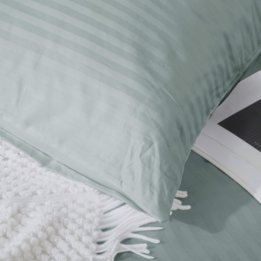 Kissenbezug Damast Salbeigrün