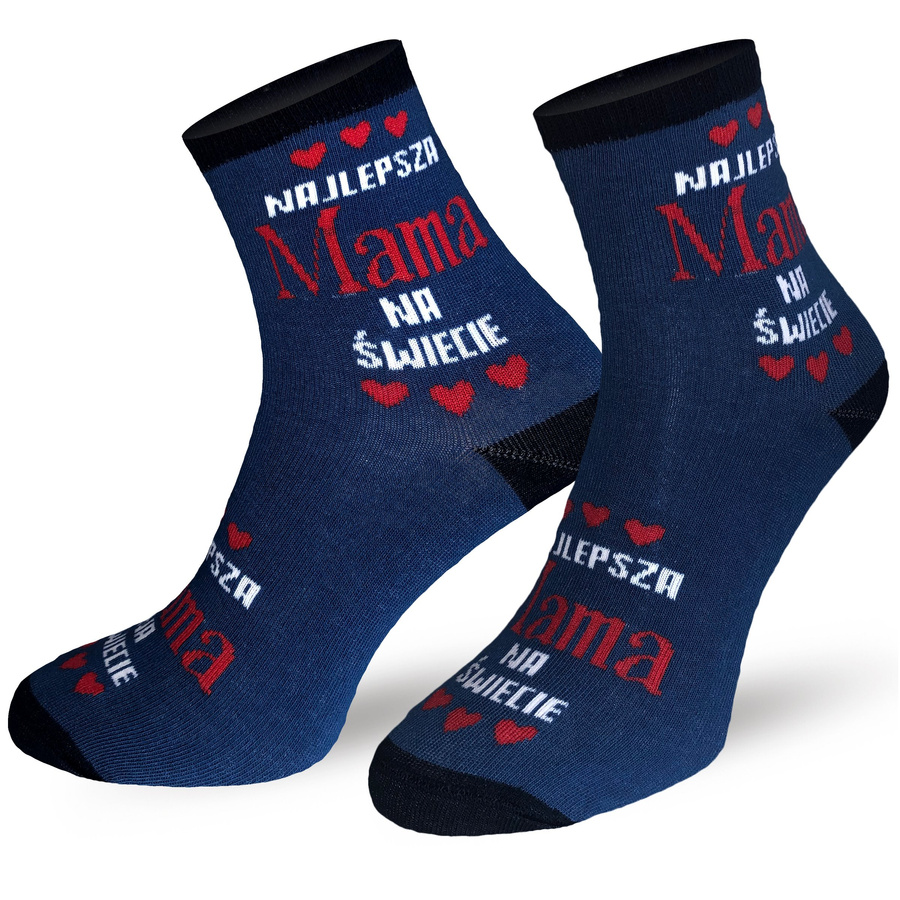 Gemusterte Socken Day Of Mommy Geschenk Milena