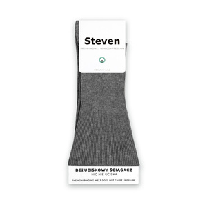 Cotton Non-Pressure Socks Art. 018 Grey Mélange