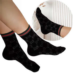 Șosete Dama Wzorzyste 200 Negre