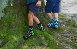 Graue Soxo Good Stuff Kindersocken mit Herzen