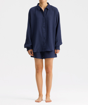 Damen Set Hlp-476 Ecru/Marineblau/Hellblau