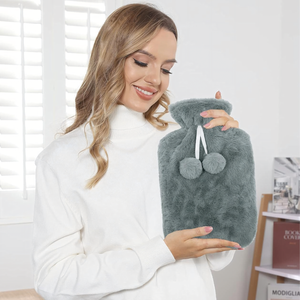 Wärmflasche Klein Grau