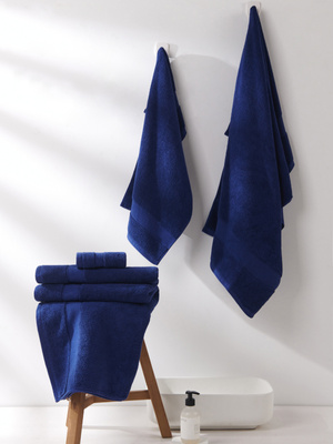 S TOWEL 100*150 LEO NAVY BLUE