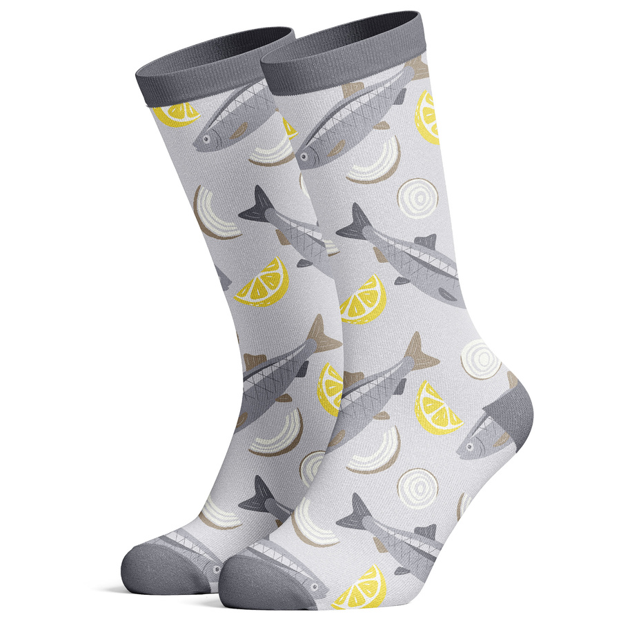 Damen-/Herren-Socken im Geschenkglas Pilzsuppe