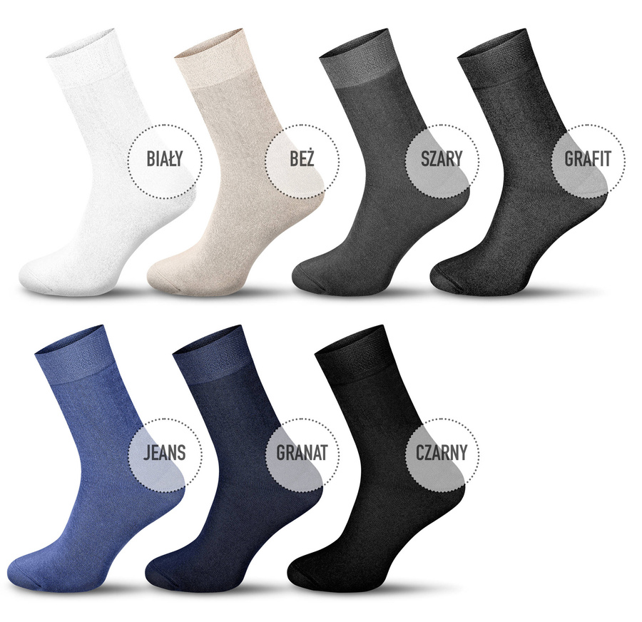 7X Bambus Anzug Socken Art. 09 Skarpol