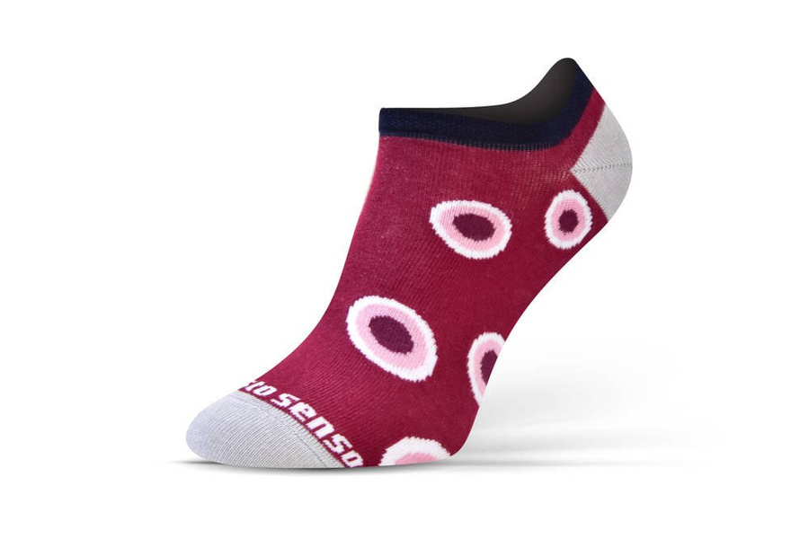 Sesto Senso Skarpetki Stopki Finest Cotton – Bequeme Baumwollsocken für Damen und Herren, Atmungsaktiv, Langlebig, Bunt, Unisex Design, Ideal für Alltag und Sport, Größe 15 cm, Muster: Libelle