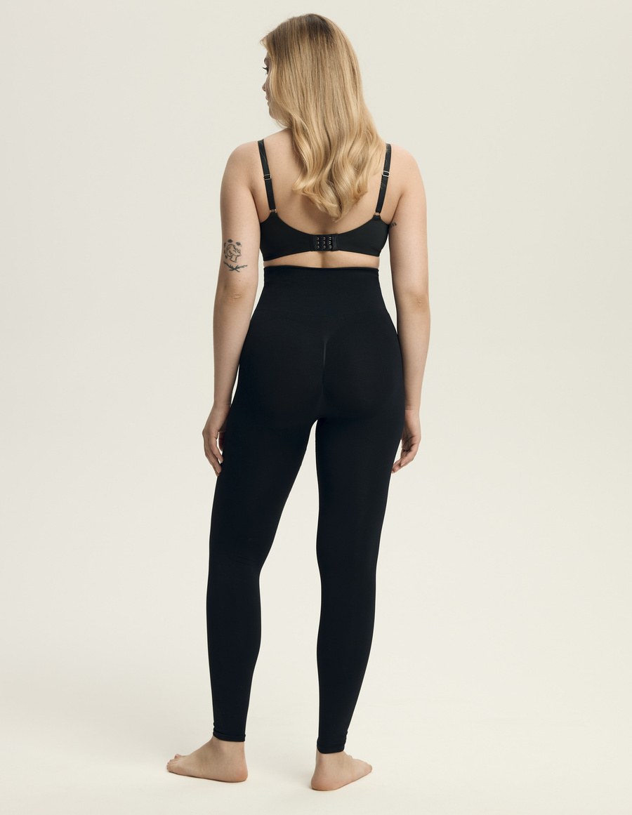 Shrinky Modeling Leggings Schwarz