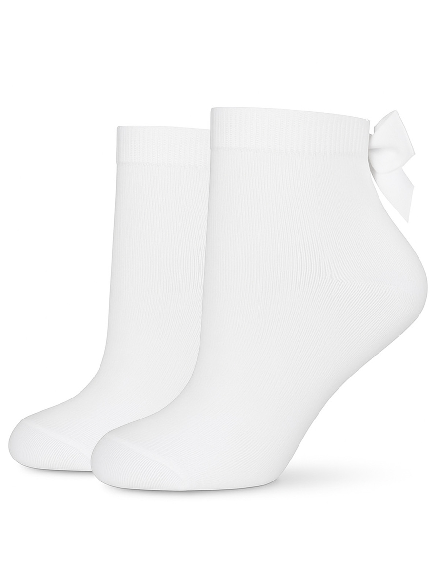 Damensocken mit Ripsbandschleife, Farbe Schwarz, Größe 37-41