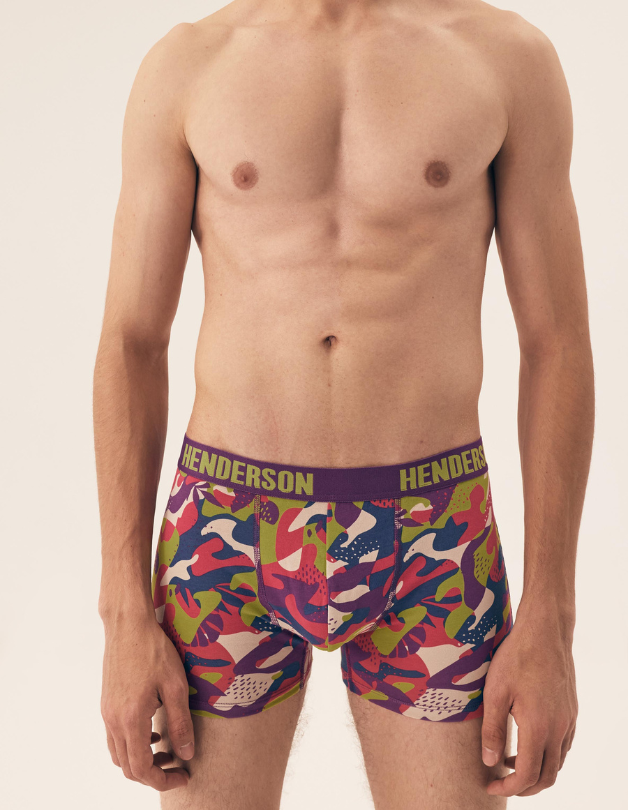 Boxeri bărbătești cu crac lung 2-pack Multicolor