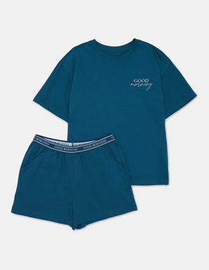 Damenpyjamas Abstrakt Maritim